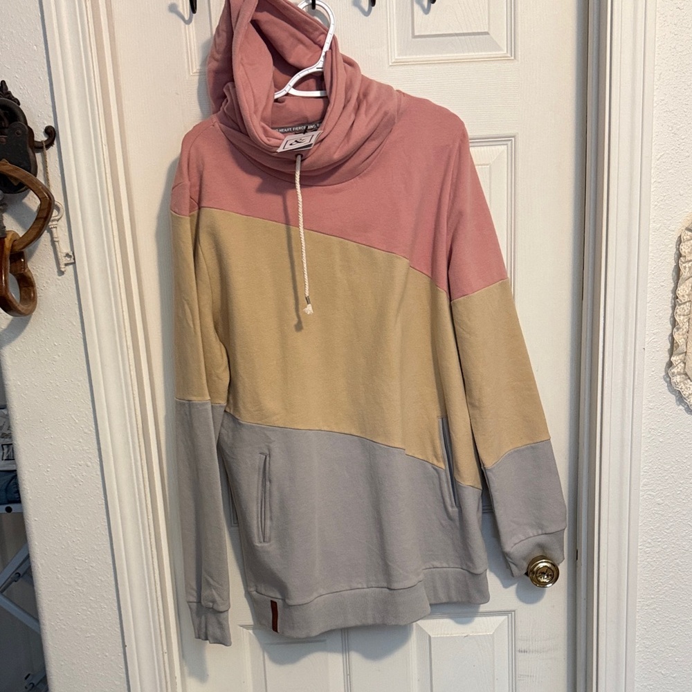 Colorblock Hoodie Sweater Ampersand Ave xxxl